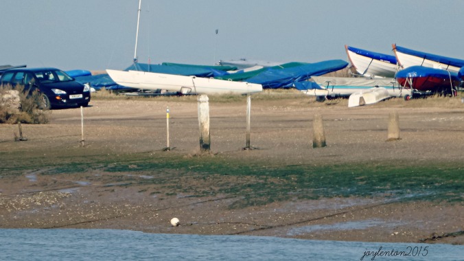 boats beached at blakeney quay - PJ file
