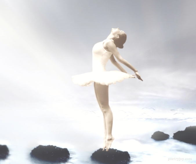 ballerina on a rock - who_ searching for our true soul identity @poetryjoy.com